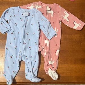 Carter's Blue and Pink Kids Pajama Sets
